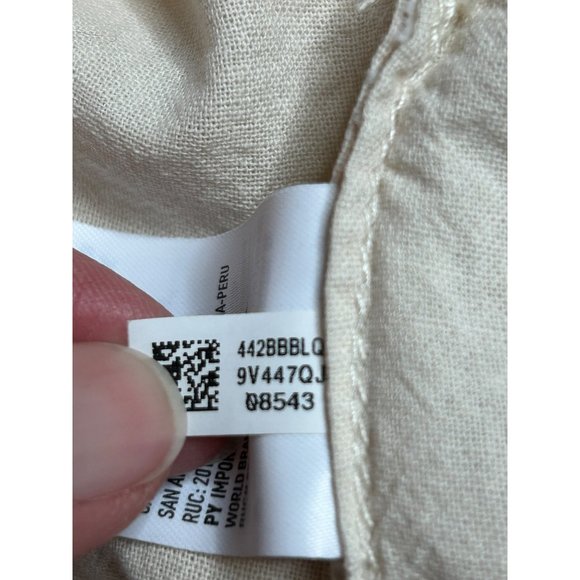 America Eagle Womens Size Large Off White Cream Button Up‎ Jacket - Picture 7 of 9